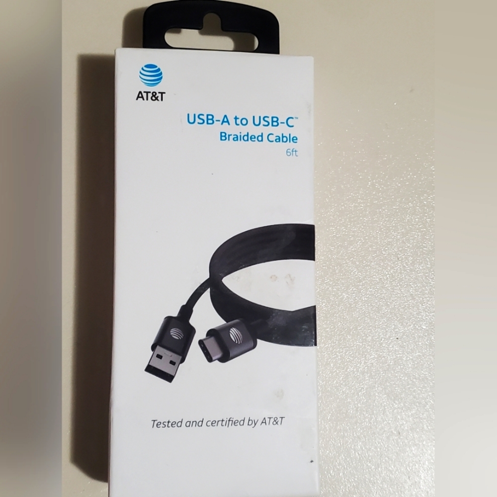 USB - A to USB - C Braided Cable